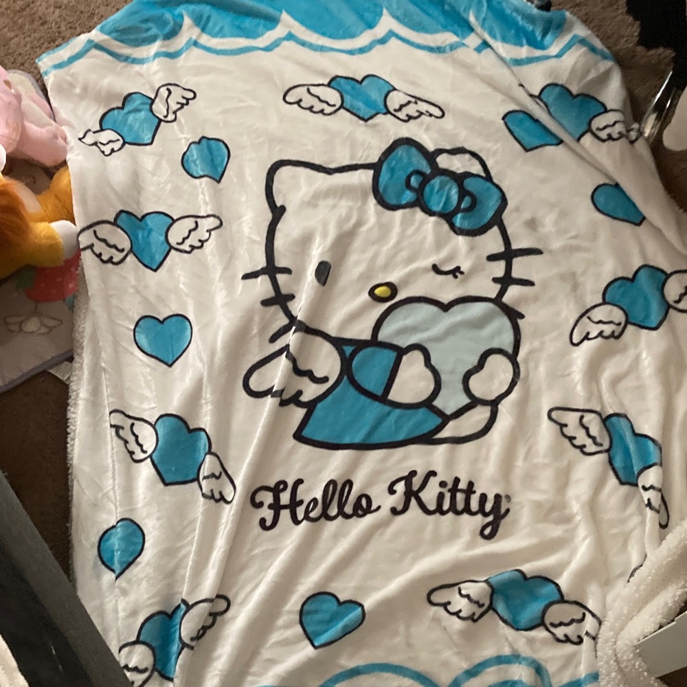 Forever 21 Blue and White Blanket